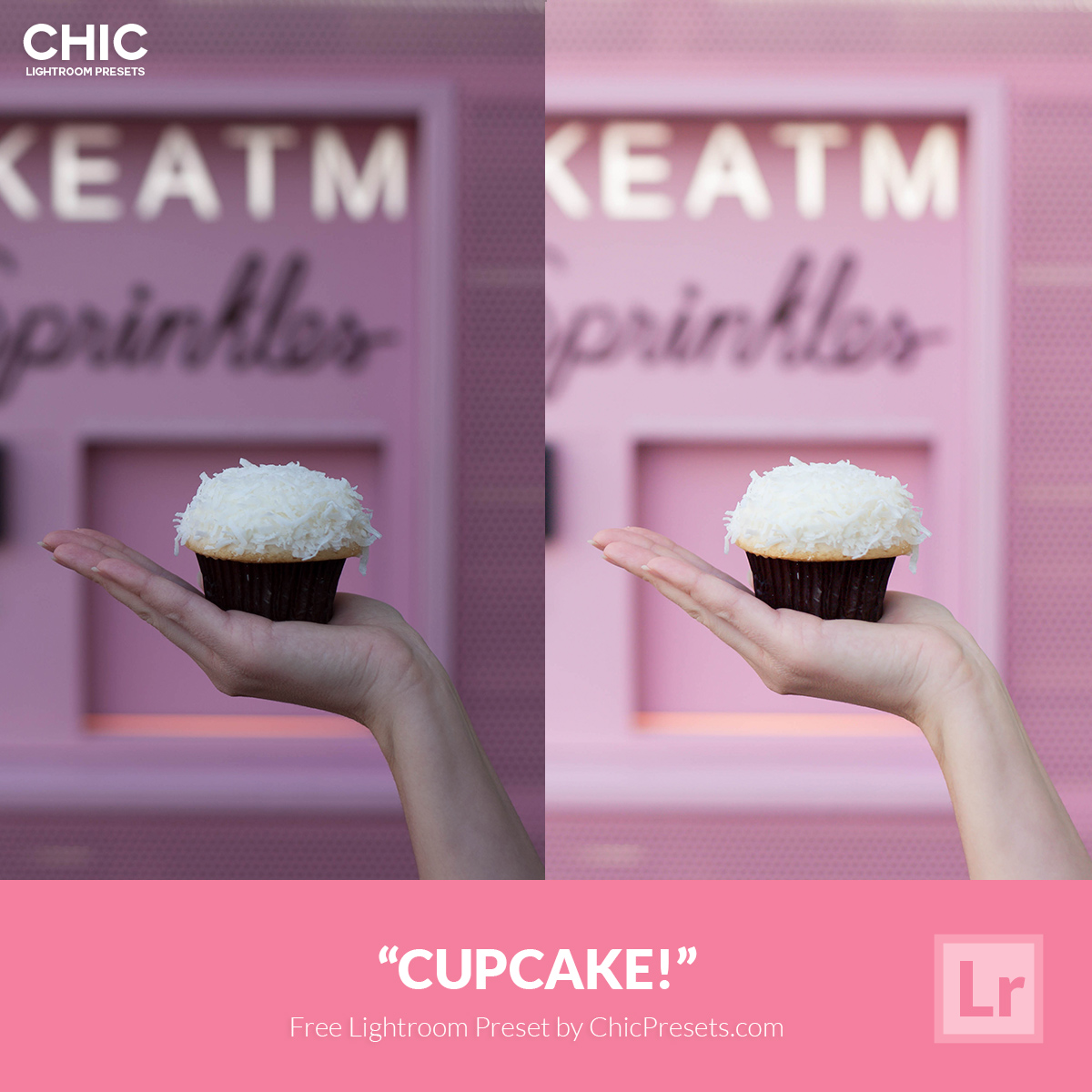 Free Chic Lightroom Preset Cupcake 