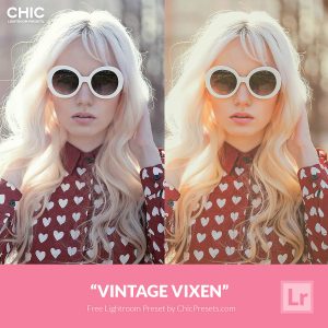 Free Lightroom Preset Vintage Vixen