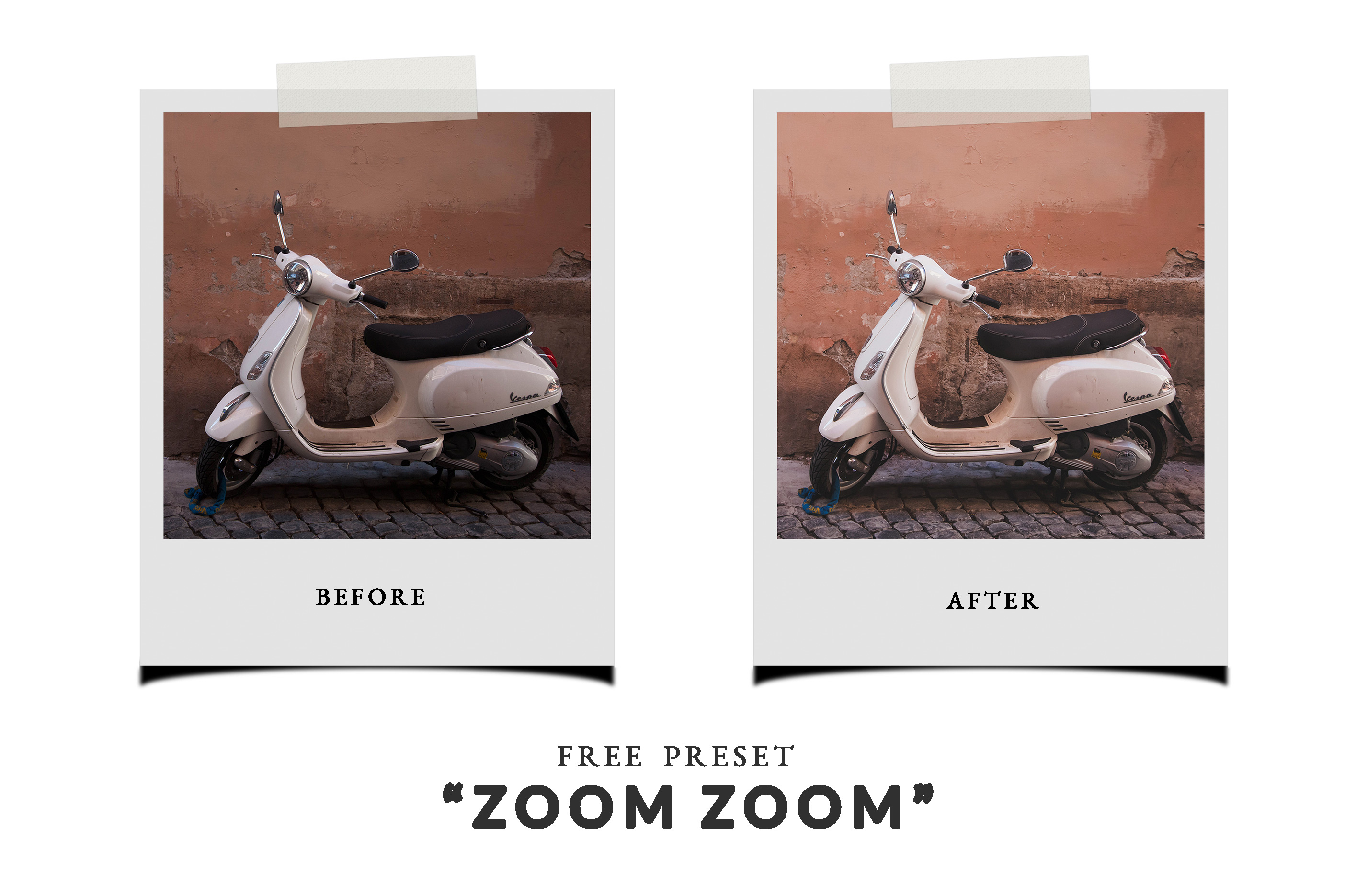 Free Lightroom Preset - Zoom Zoom!