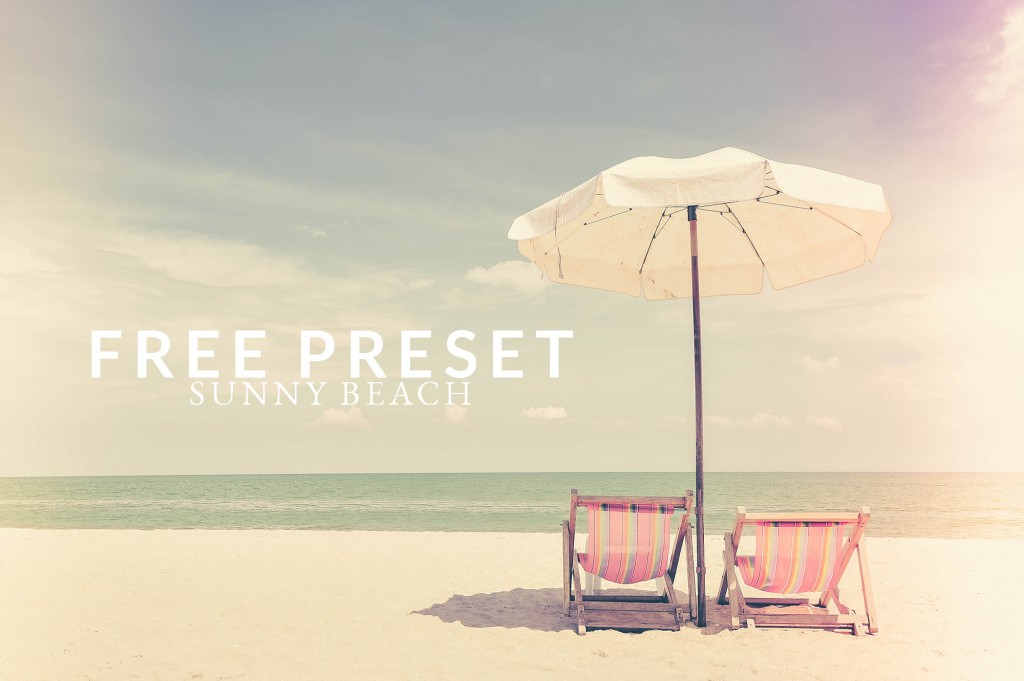 Free Lightroom Preset Sunny Beach