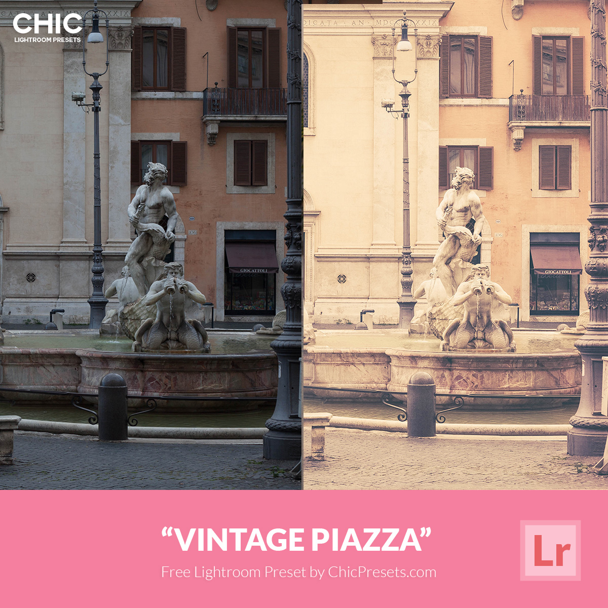 Free Lightroom Preset Vintage Piazza