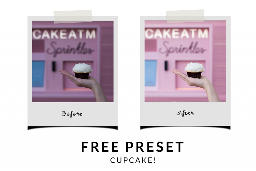 Studio Bicyclette's Free Lightroom Preset - Cupcake!