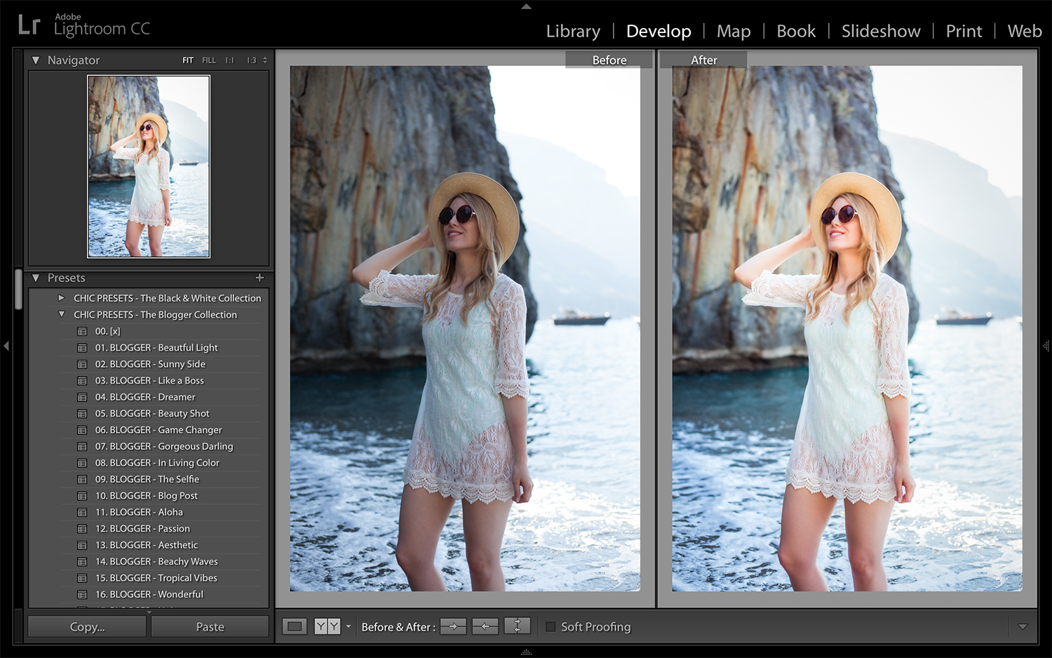 Private Beach Positano | Chic Lightroom Presets